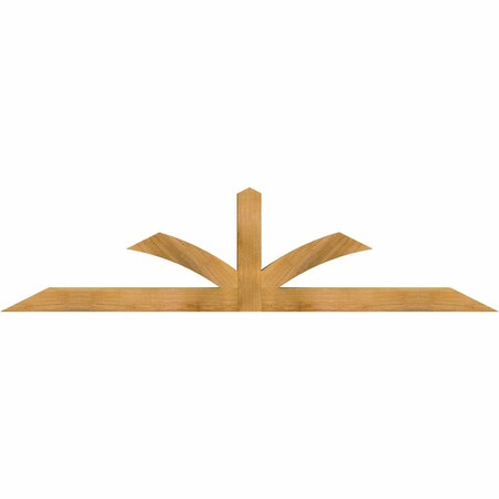 Ekena Millwork Richland Rough Sawn Timber Gable Bracket, Western Red Cedar, 84"W x 21"H x 4"D x 4"F, 6/12 Pitch GBW084X21X0404RIC00RWR
